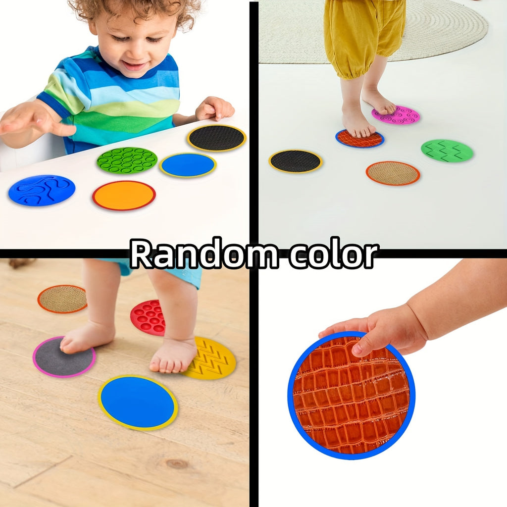 10pcs Silicone Sensory Floor Mats for Kids - Non-Toxic,