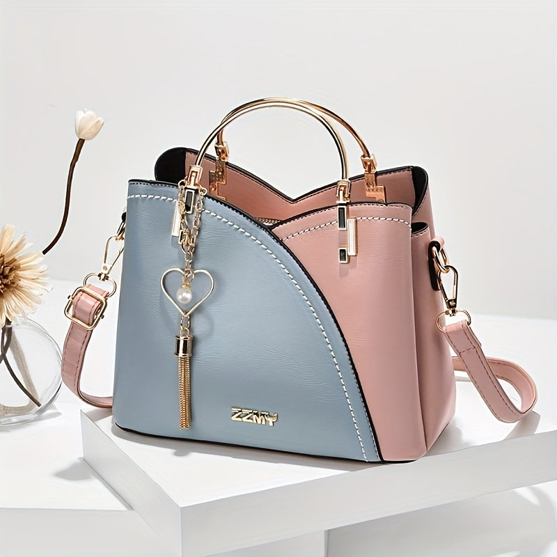 Color Block 2025 New Fashion Small Size Women's Shoulder Bag Crossbody Handbag