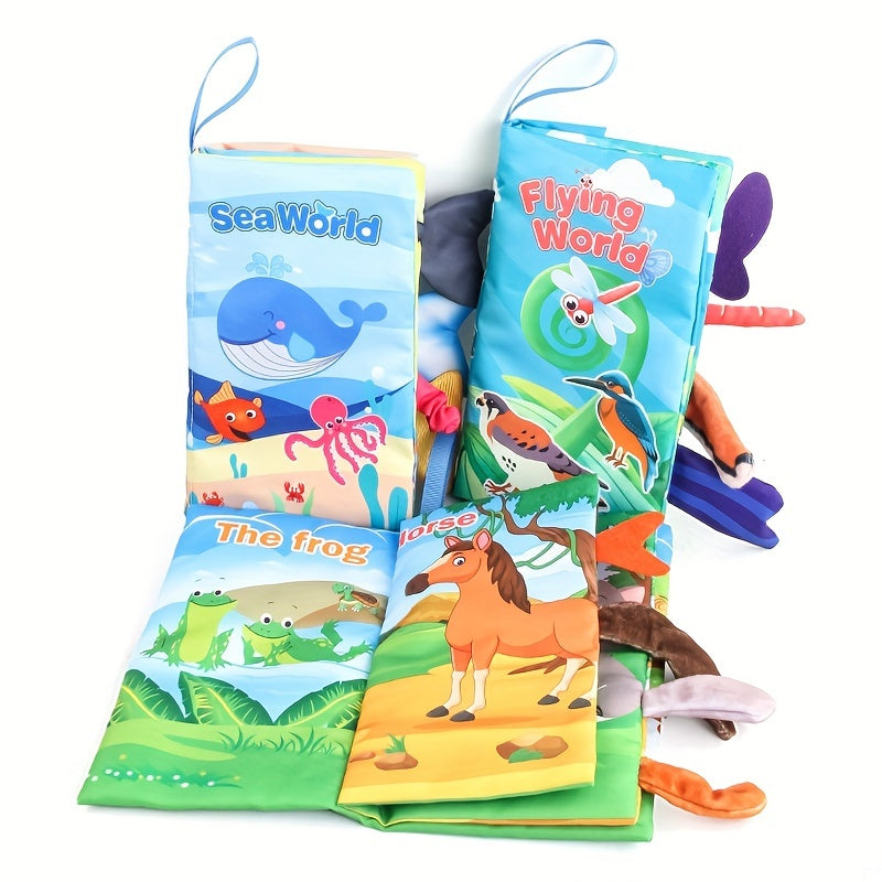 Books - Toys Gifts Touch Feel First Cloth Crinkle Soft Books Tummy Time Toyslearning Sensory Toys Stroller Toys Christmas Halloween Thanksgiving Giftschristmas Stocking Stuffers, Christmas Stocking Stuffers