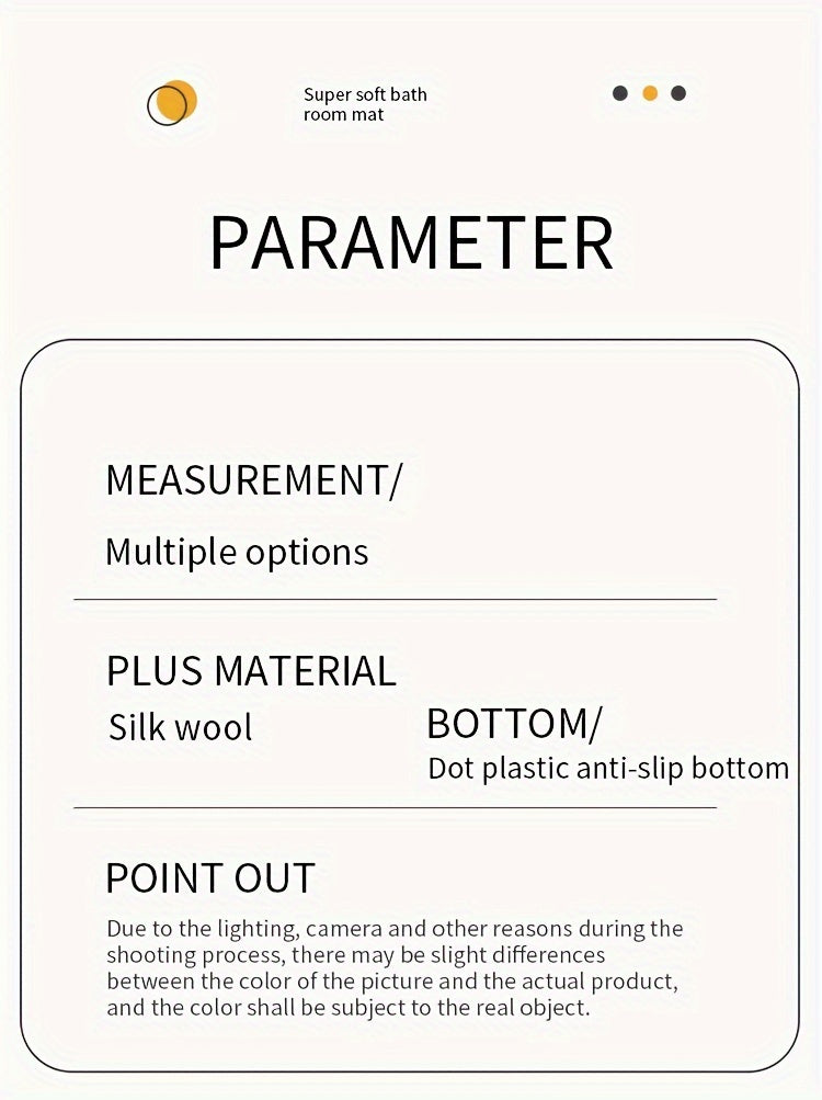 Luxurious Light Gray Plush Bedroom Mat - Soft, Skin-Friendly & Easy Care, Non-Slip Backing, Cozy Warm Mat for Home Decor, Rugs for Bedroom