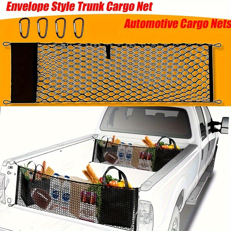 Envelope Trunk Cargo Net for Ford Maverick 2022-2024 Accessories, Heavy Duty Mountain Buckle