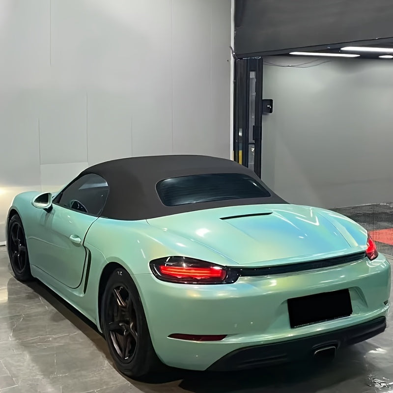 Light Blue Golden Color-Changing Vinyl Packaging Automotive Film (19.69 inches X 59.84 inches) with Bubble-Free Air Release Technology