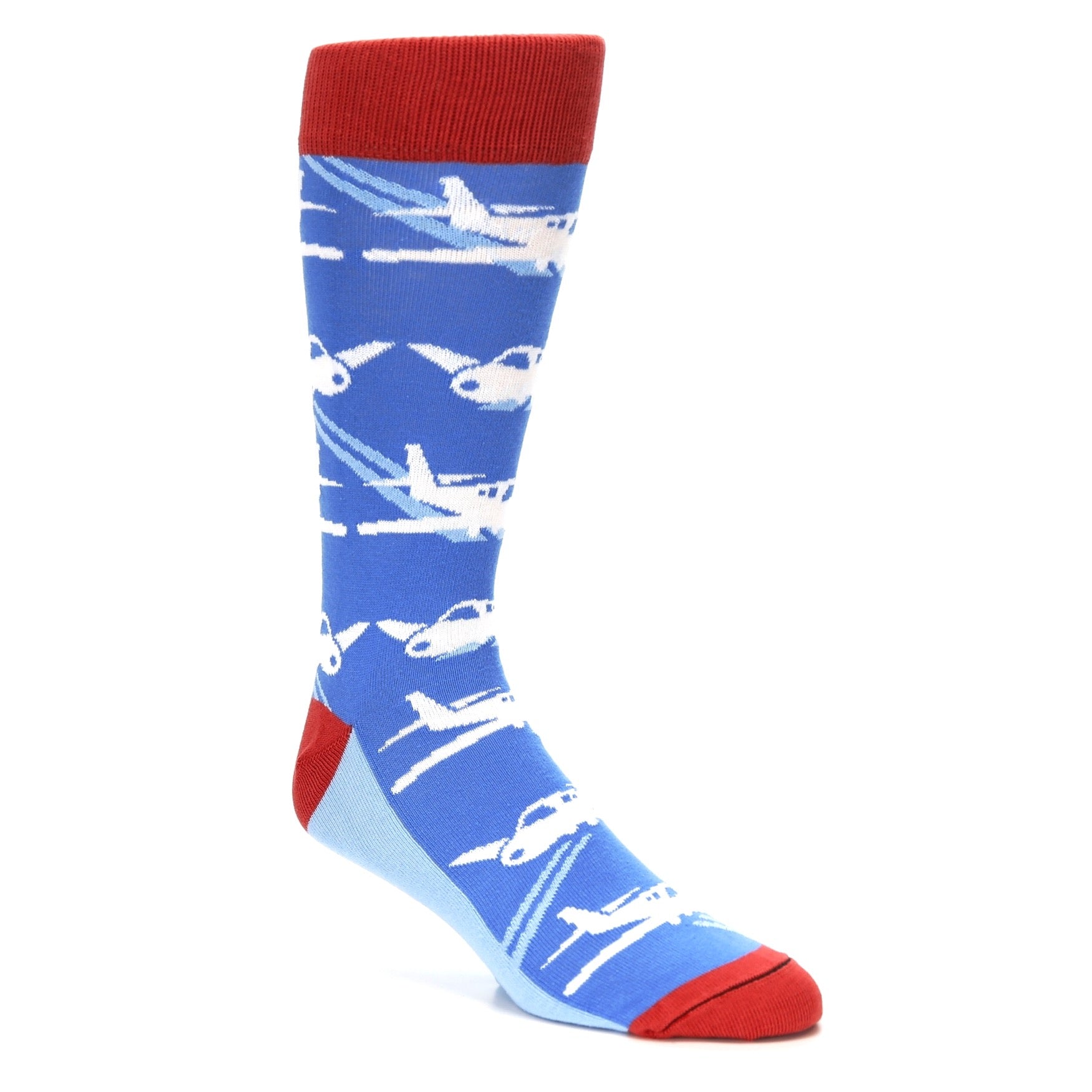 Blue Land the Plane Kid's Dress Socks - boldSOCKS