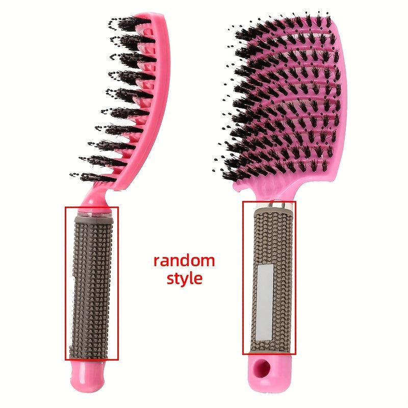 1pc Curved Vented Professional Detangling Hair Brush | Magic Scalp Massage Comb for Women