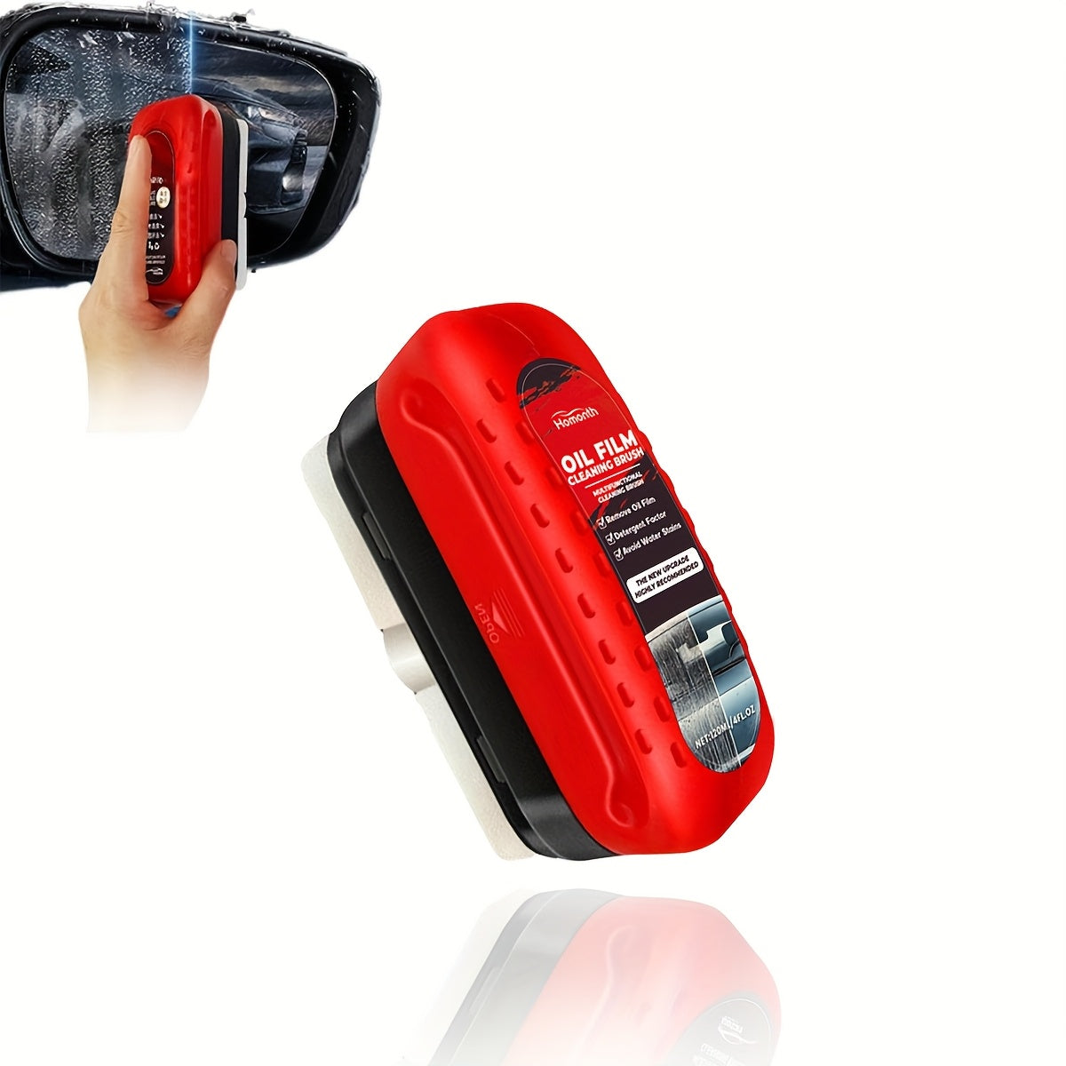 1/2 Pieces Automotive Oil Film Cleaning Brush, Glass Cleaning Board Glass Coating, Improves Clarity And Visibility, Oil Film Removal Brush Tool For Car Glass, Windshield, Mirror, Windows (1/2 Brush)