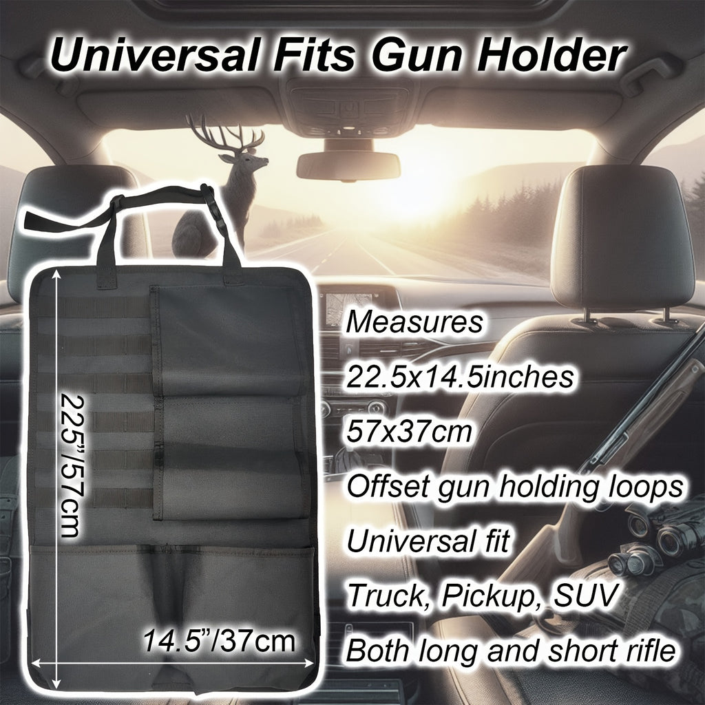Automotive Gun Racks Vehicle Seat Back Rifle Gun Holder for Hunting Accessories Storage and Organizer, Deer/Duck Hunting Gift for Men