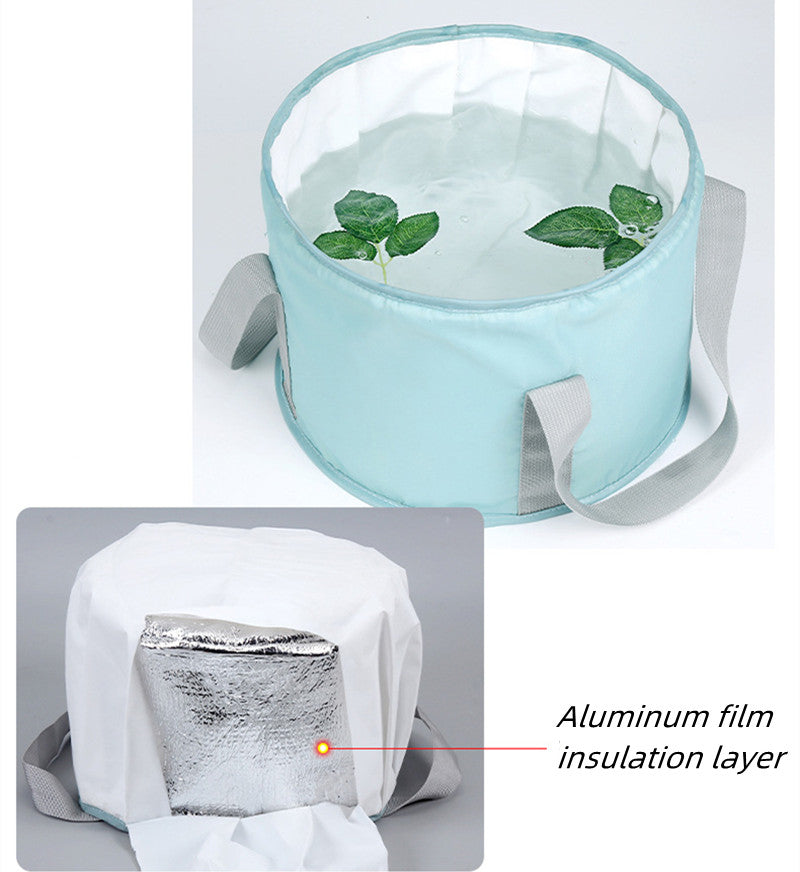 Portable Foot Soaking Tub with Handle, Suitable for Fishing, Travel, and Camping, Insulated Foldable Foot Bath, Travel Foldable Foot Soaking Bag, Foot Soaking Tub, Portable Foot Soaking Tub