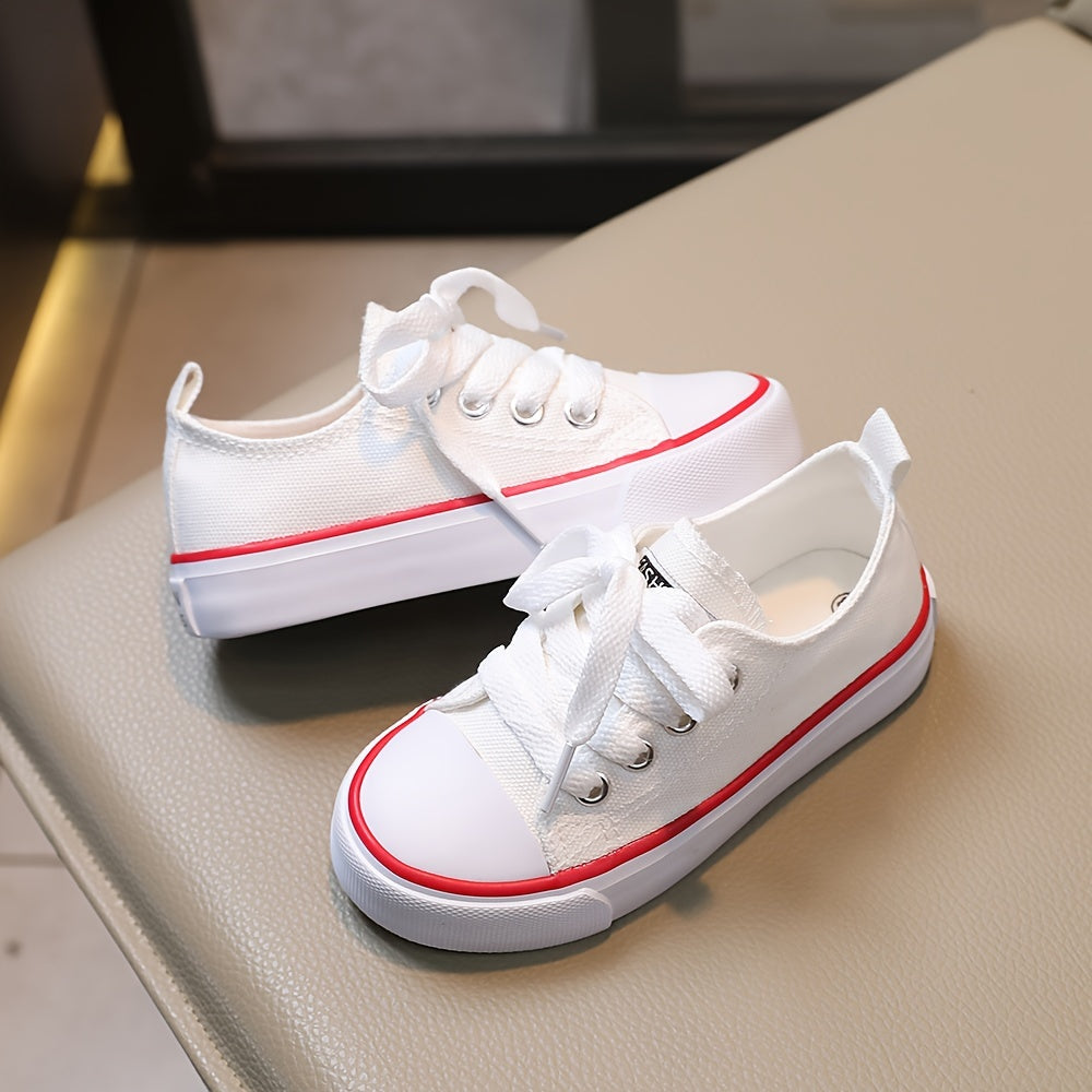Girls Canvas Sneakers - Ultra-Lightweight & Super Comfortable - Anti-Slip Walking Shoes for Spring & Summer Adventures - Ideal for Outdoor Play