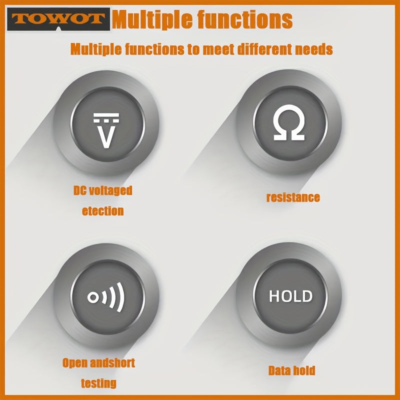 1pc Automotive Circuit Tester Automotive Troubleshooting And Maintenance Circuit Tester Digital Backlight Display For Automotive Circuit Voltage Tester