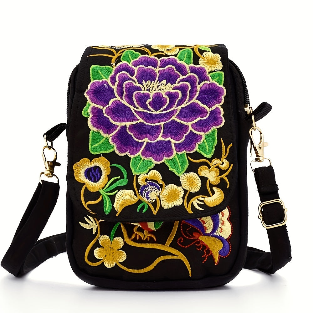 [Embroidered Crossbody] Lightweight Crossbody Bag