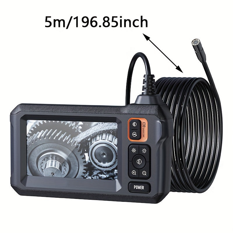 1pc Pro Industrial Borescope Inspection Camera - 8mm High-Definition Camera,