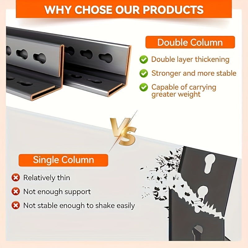 Heavy Duty Adjustable Garage Shelving Unit - 1600LB Capacity, Extra Wide 35.5"