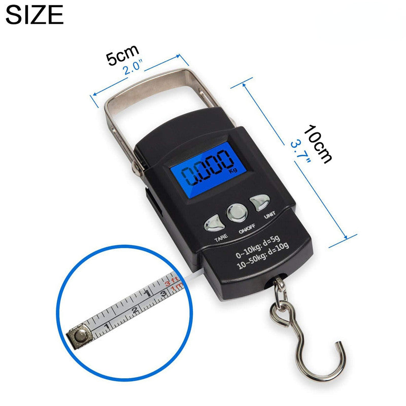 1pc Portable Digital Fishing Scale with Hanging Hook -