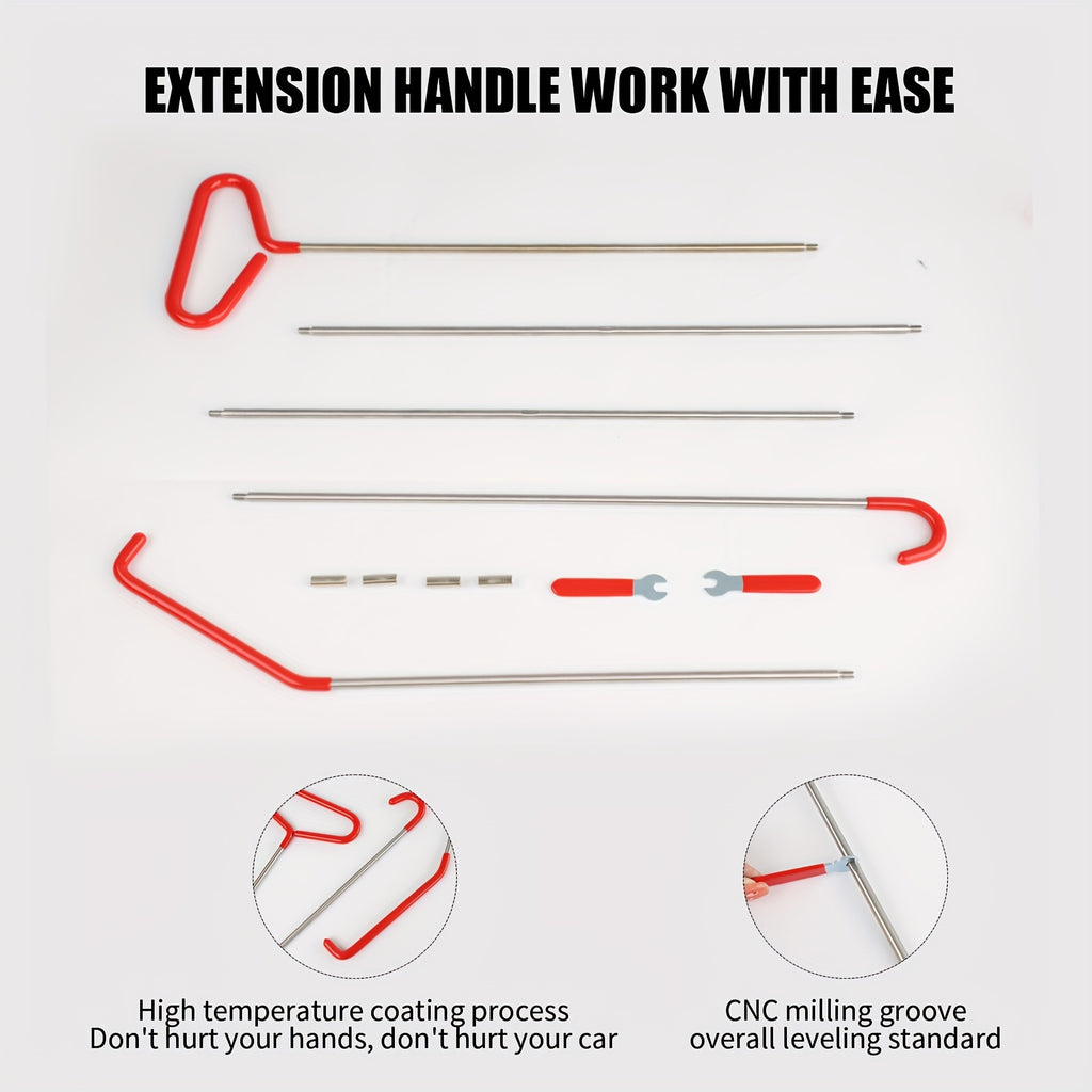 20pcs Car Repair Tool Kit with Long Reach - Stainless Steel, Portable Automotive Set with Emergency Tools & Carrying Bag for Cars and Trucks