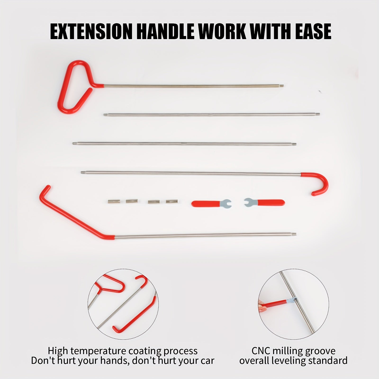 20pcs Car Repair Tool Kit with Long Reach - Stainless Steel, Portable Automotive Set with Emergency Tools & Carrying Bag for Cars and Trucks