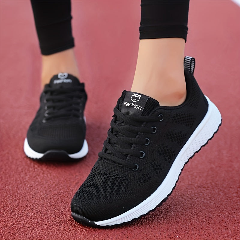 Unisex Ultra-Lightweight Flying Woven Sneakers - Breathable & Comfortable Walking Flats with Non-Slip Platform Sole for Daily Wear & Casual Runs