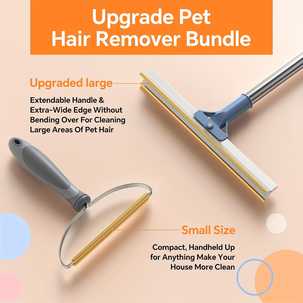 56" Adjustable Long Handle Carpet Rake Pet Hair Remover, Reusable Large Metal Lint Remover Brush For Embedded Fur Removal From Low Pile Rugs Stairs, Carpet Brush Scraper Dog Cat Hair Remover Broom