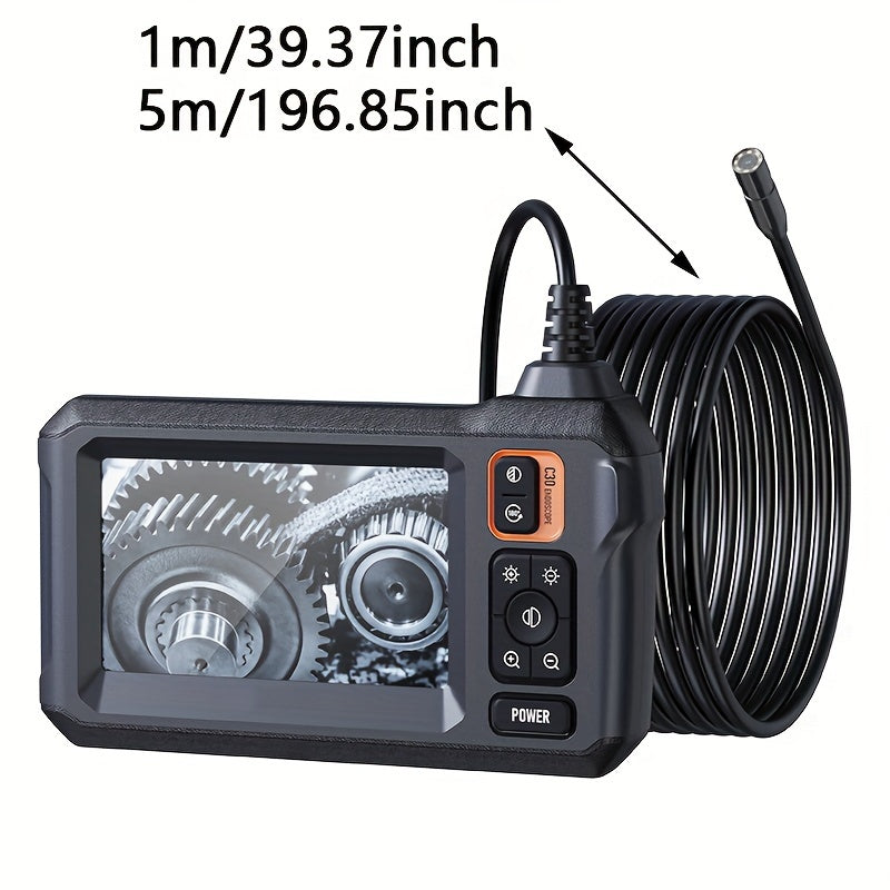 1pc Pro Industrial Borescope Inspection Camera - 8mm High-Definition Camera,