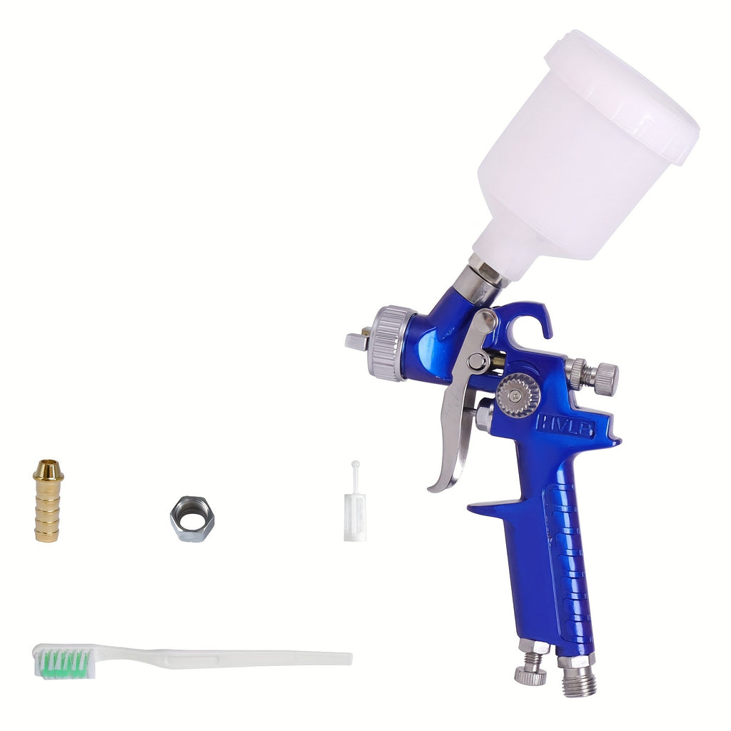 Mini HVLP Spray Guns Auto Car Detail Paint Sprayer Spot Repair With 0.8mm Or 1.0mm Nozzle 125CC - For Automotive Detailing & DIY Projects - Suitable for Professionals & Enthusiasts