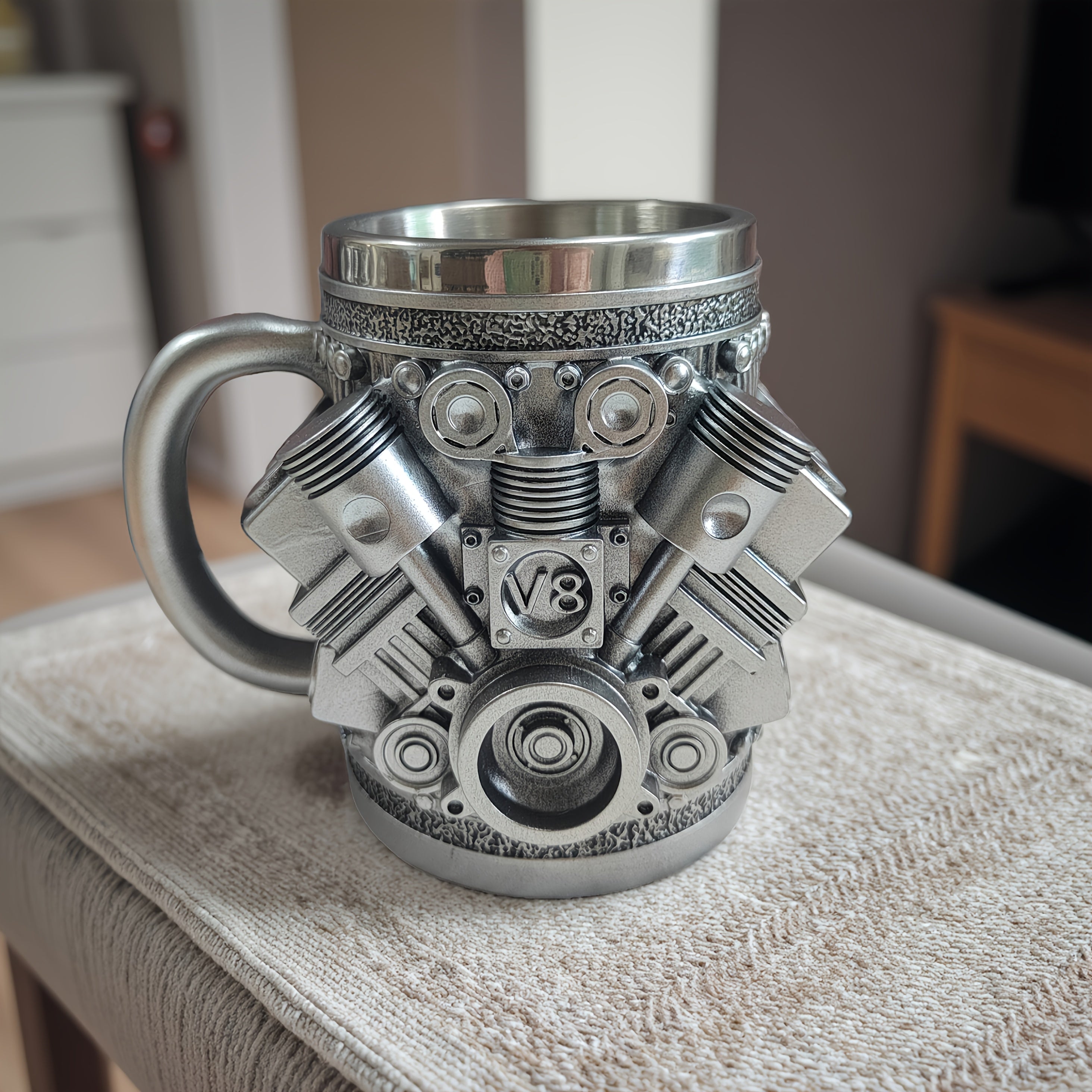 [Unique Engine Mug] Heavy-Duty V6 or V8 Engine Beer & Coffee Mug