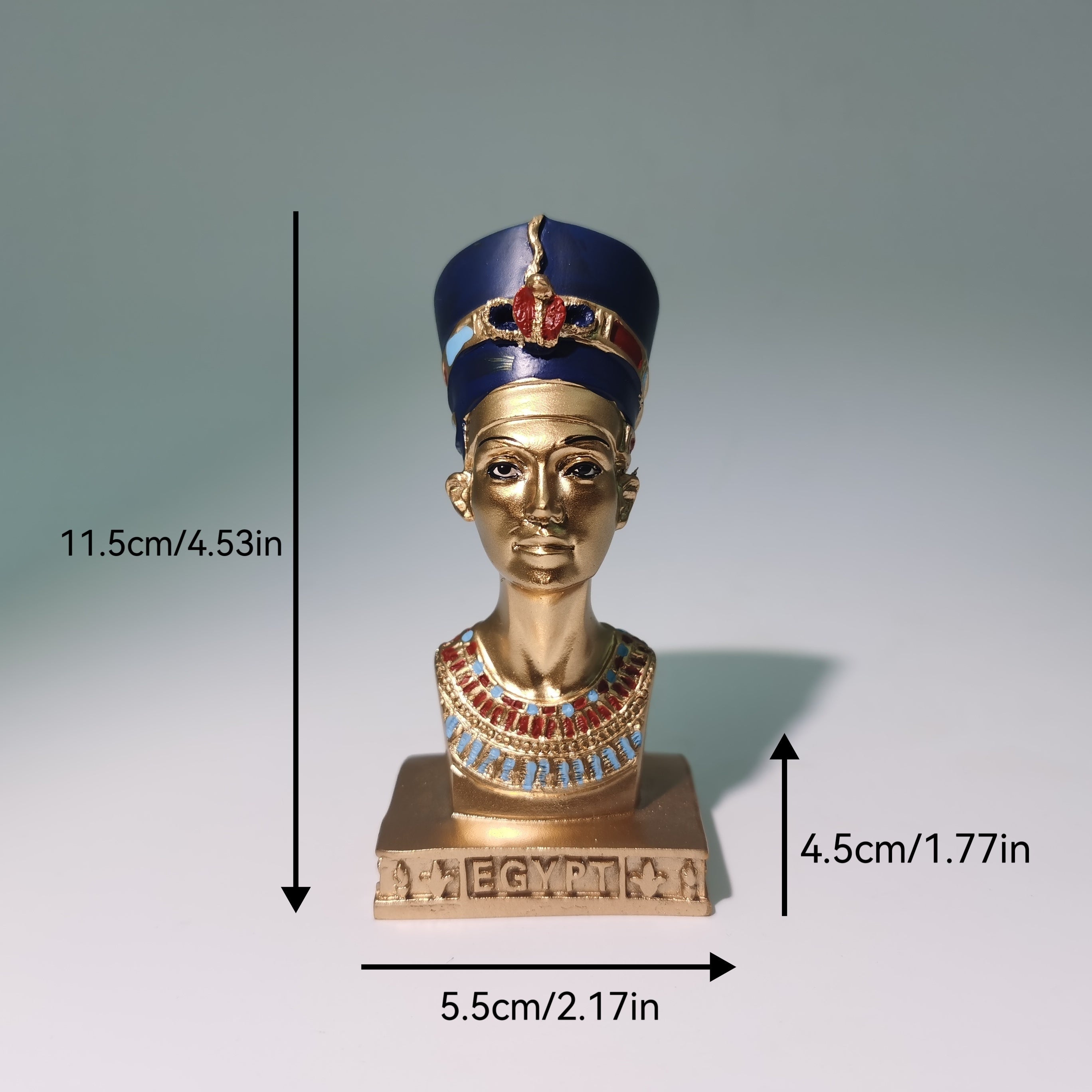 1pc Exquisite Cleopatra Resin Figurine - Home, Room, Garden Decoration, Tourist Souvenir, Bookcase Art - Unique Holiday Gift, Collectible Statue