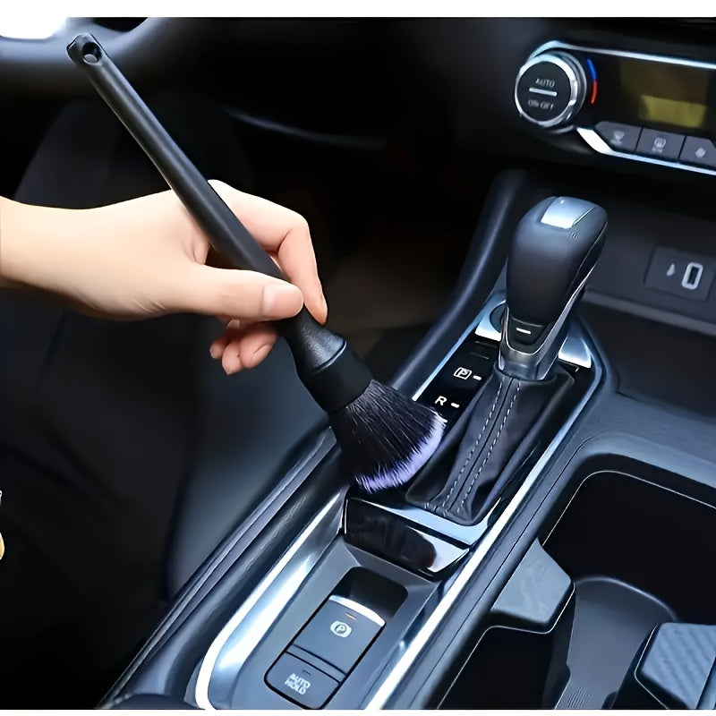 1pc Car Interior Detail Brush, Soft Bristle Cleaning Brush, Dust Removal Tool, Auto Dashboard Cleaner, Automotive Detailing Brush, Car Cleaning Supplies