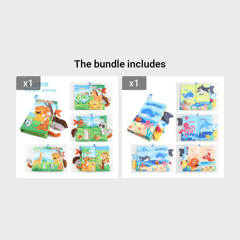 Books - Toys Gifts Touch Feel First Cloth Crinkle Soft Books Tummy Time Toyslearning Sensory Toys Stroller Toys Christmas Halloween Thanksgiving Giftschristmas Stocking Stuffers, Christmas Stocking Stuffers