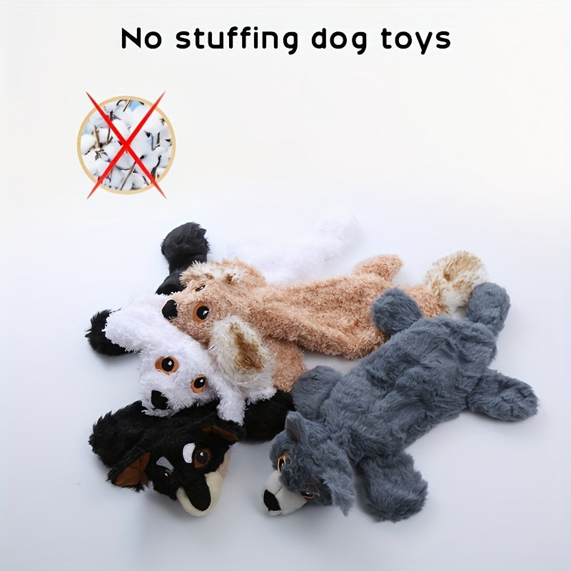 5-Pack Durable Squeaky Dog Toys Set - No Stuffing and Plush Toys for Small, Medium, Large Dogs - Cute Interactive Chewing Toys with Squeakers, Best Birthday Gift for Pet Owners