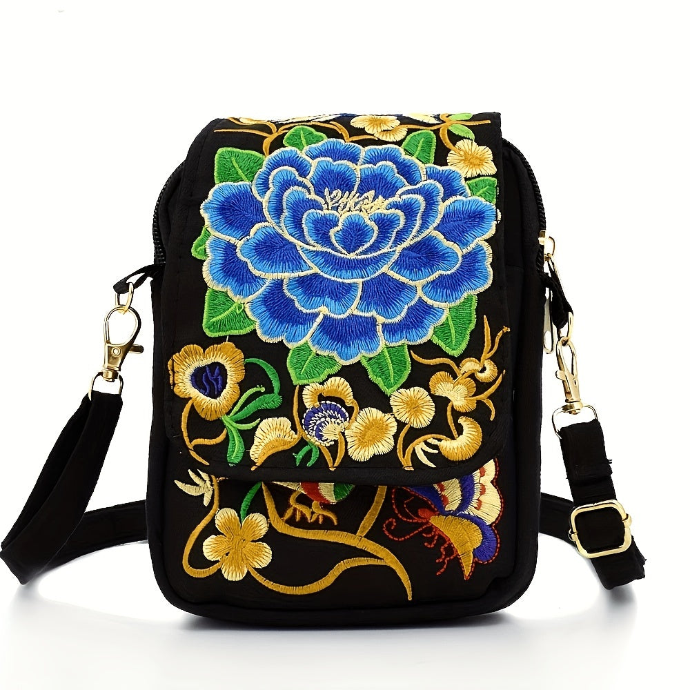 [Embroidered Crossbody] Lightweight Crossbody Bag