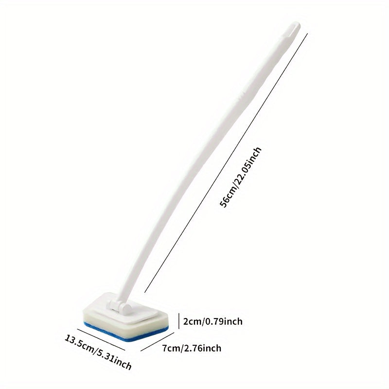 [3pcs Multi-Functional Bathroom Brush] 1pc/3pcsMulti-Functional Bathroom Wall Brush Long Handle Removable Household Floor Bathtub Brushes Ceramic Tile Sponge Cleaning Brush