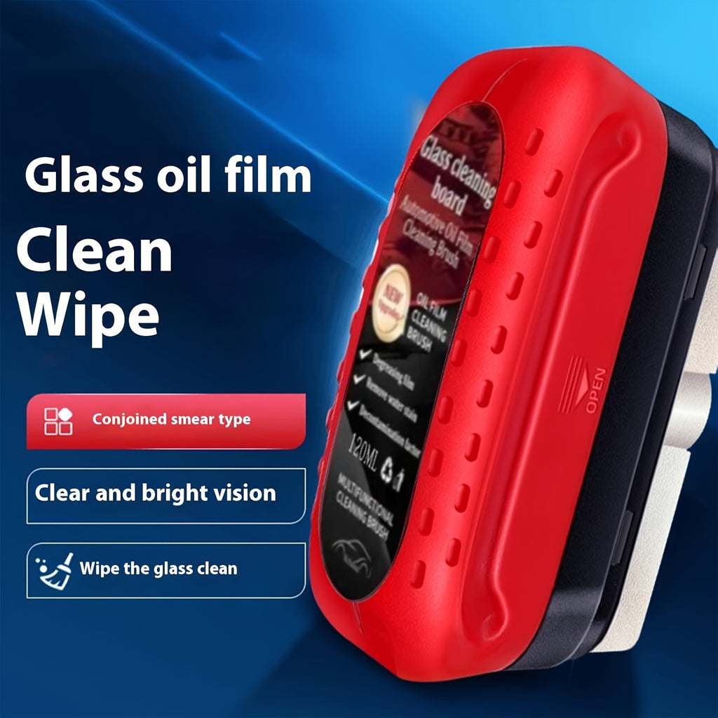 Strong Cleaning Automotive Glass Oil Film Cleaner 2pcs - Long-lasting Protection, Rain And Fog Proof - Suitable For Front Windshield And Side Windows