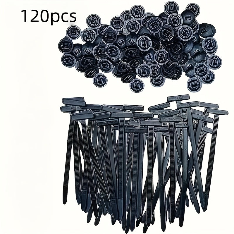 120/140pcs multifunctional cable tie clamp fixing nails,