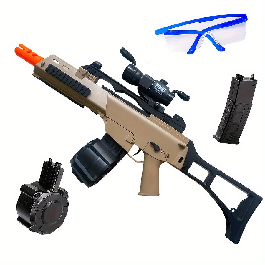 RunRest Blaster Gun, Electric Ball Blaster, With Flash Silencer High Orbeez Gun Performance Cool Toy Gun, Rechargeable Splatter Ball Toys for Outdoor Activities Shooting Game Party Favors.