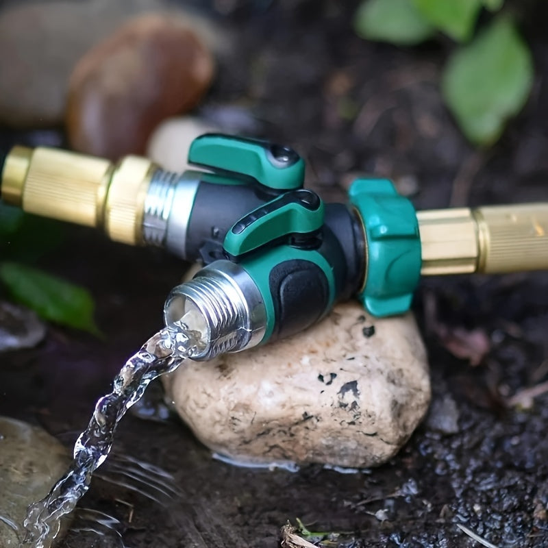 New Model Irrigation Dual-Direction Soft Hose Branch Connector, American Standard 3/4 Inch Garden Tap Branch Drip Irrigation Adapter Splitter