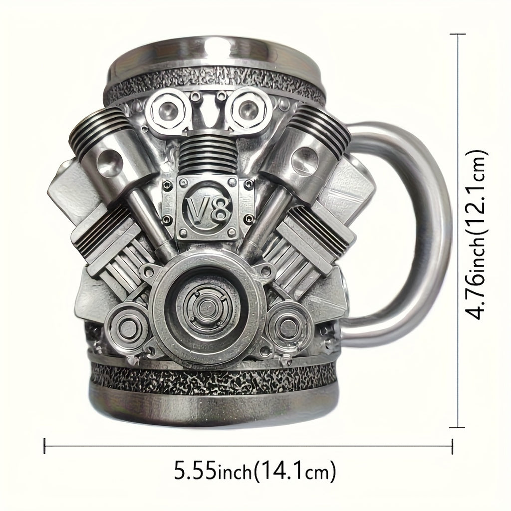 [Unique Engine Mug] Heavy-Duty V6 or V8 Engine Beer & Coffee Mug