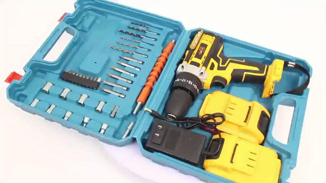 21V Cordless Drill Set Impact Drill with Battery And Quick Charger