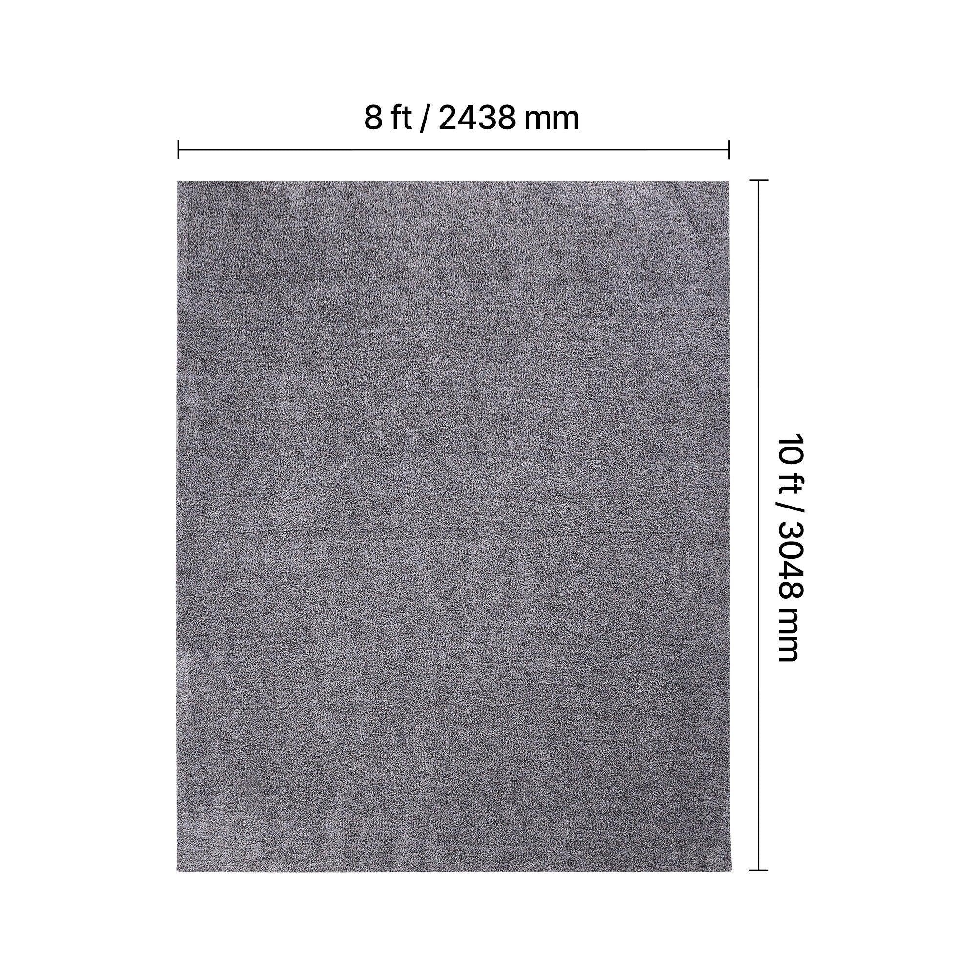 VEVOR Indoor Plush Area Rugs, 8 x 10 ft Plush Carpet, Area Rugs Furry with Long Plushs Pile, Thick & Durable High-Pile Rug for High-Traffic Areas, Non-Shedding & Non-Slip Backing, Blue-Gray