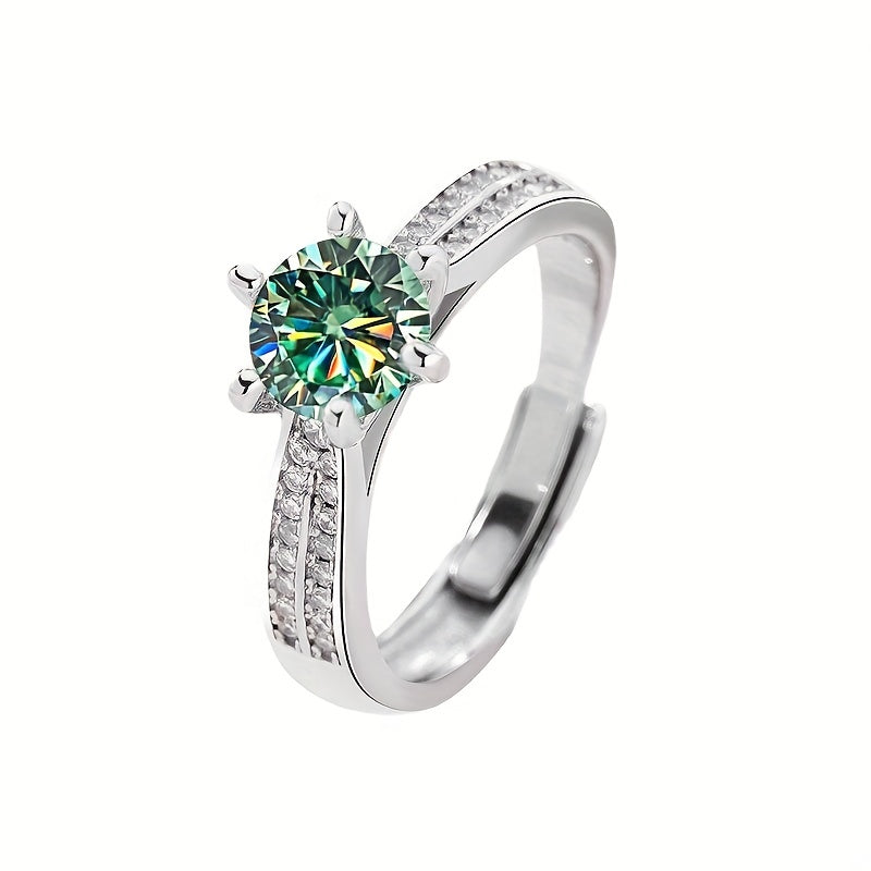 Tancise Original 925 Sterling Silvery Ring Moissanite Moissanite with Certificate Fine Jewelry Wedding Engagement Rings for Women