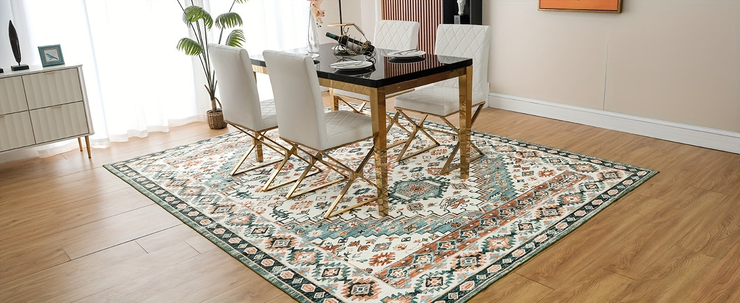 Area Rugs Washable Rugs Low Pile Machine Washable Vintage Rugs For Living Room
