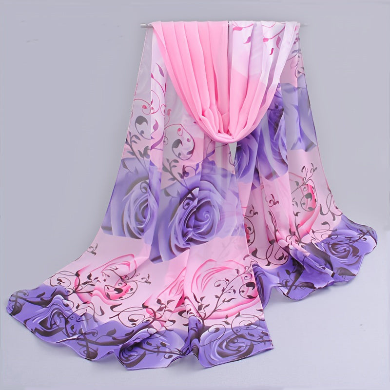 Fashionable Chiffon Scarves for Spring And Summer, Women'S Summer Sun Protection Shawls,