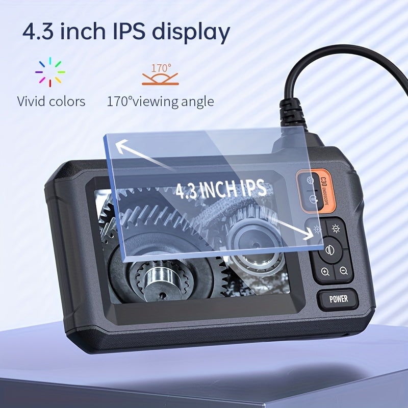 1pc Pro Industrial Borescope Inspection Camera - 8mm High-Definition Camera,