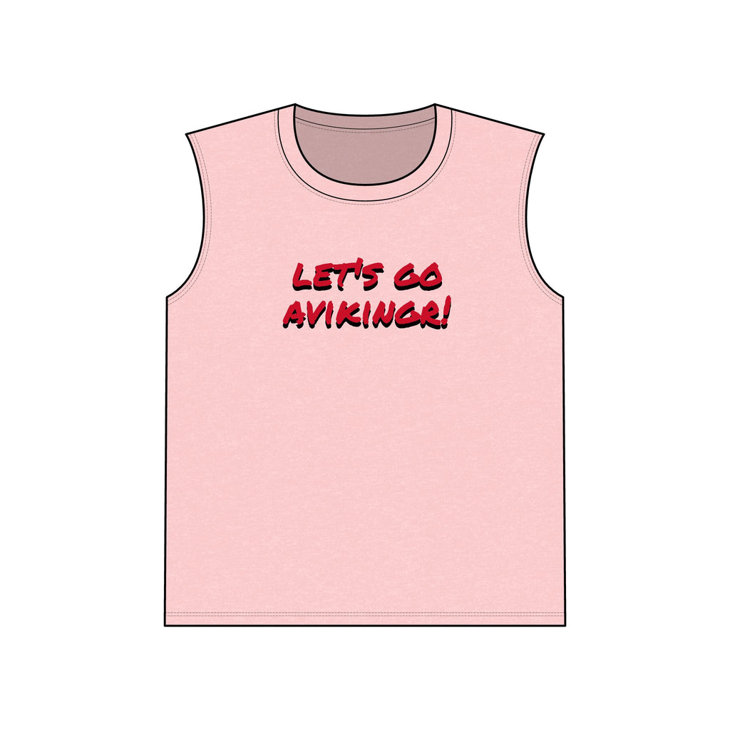 Viking Muscle Tank — "Let's Go Aviking!" Shield Back Graphic