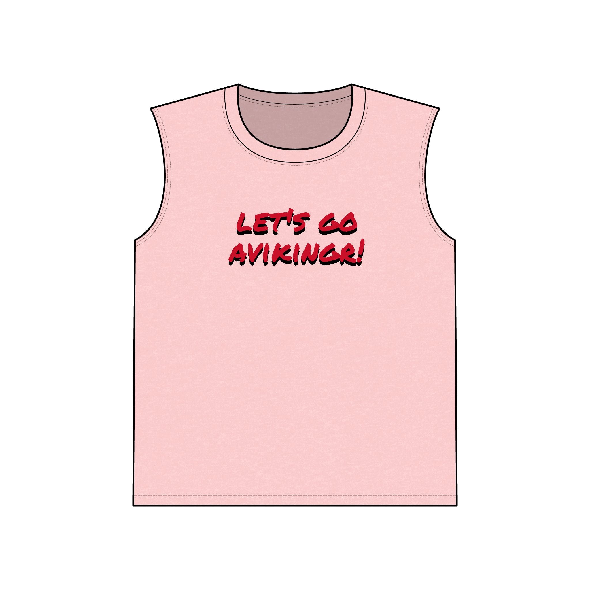 Viking Muscle Tank — "Let's Go Aviking!" Shield Back Graphic