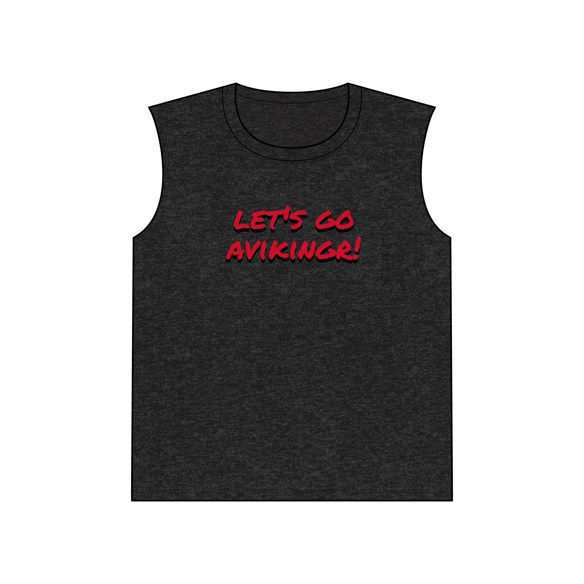 Viking Muscle Tank — "Let's Go Aviking!" Shield Back Graphic