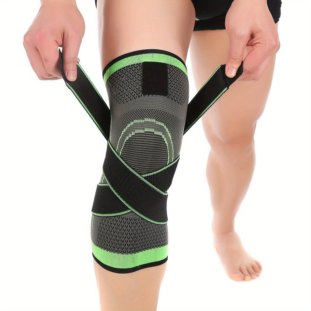 Maximize Your Performance With Our Compression Knee Sleeve - High Elastic, Breathable, And Perfect For Sports, Gym, Hiking, And More!