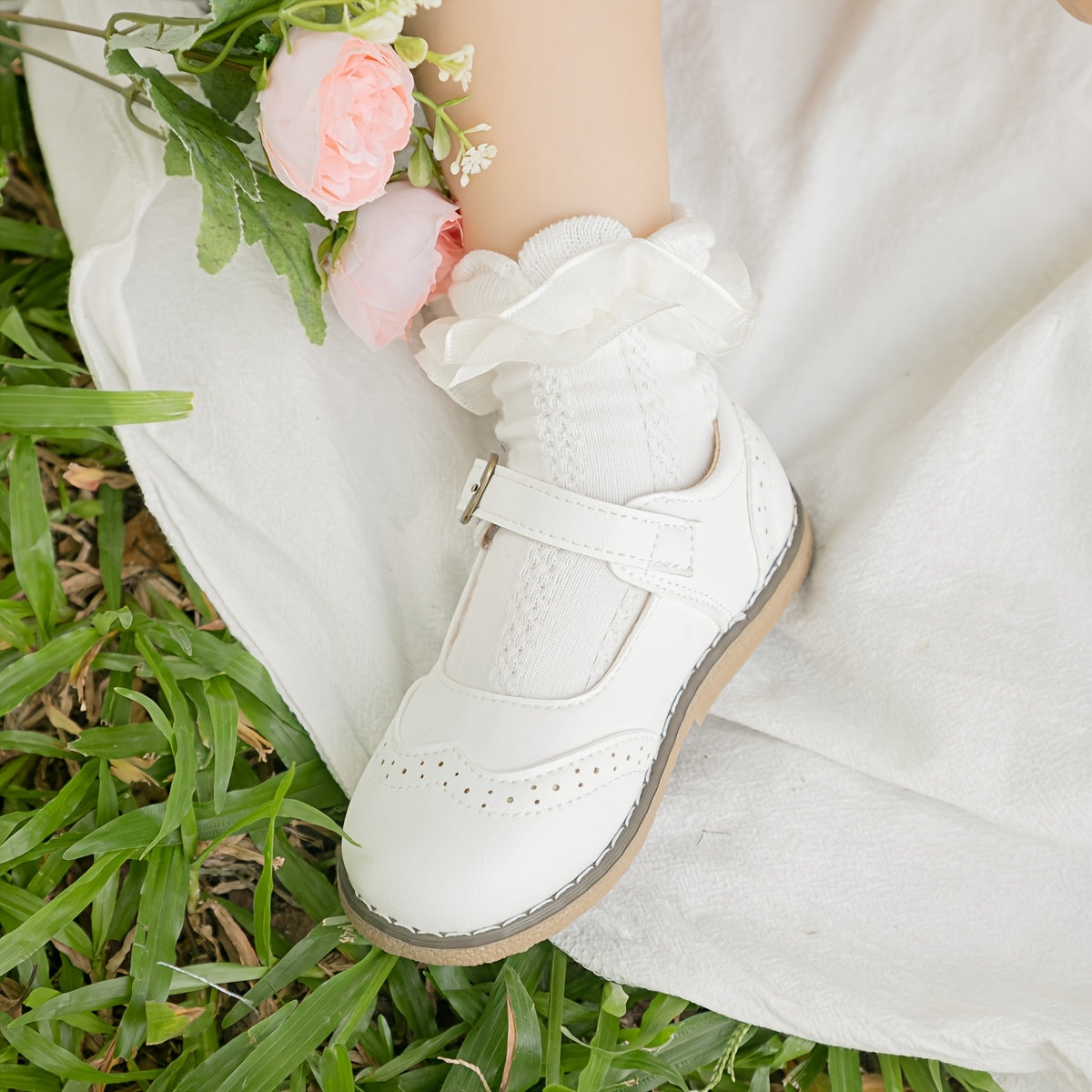 Girls Mary Jane Dress Shoes Party Wedding Shoes