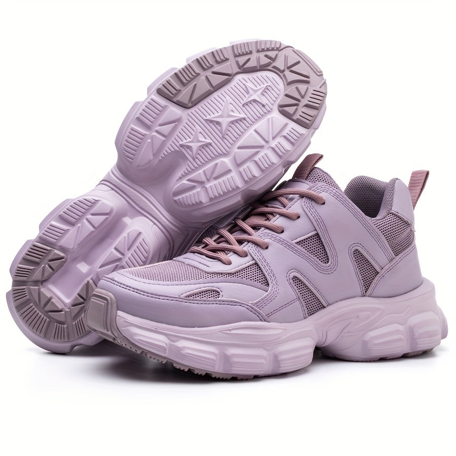 1pc Labor Protection Shoes Women's Steel Toe Cap Anti Impact And Anti Puncture Lightweight Fashionable Safety Work Shoes Women's Office, Shoes Height 1.57in