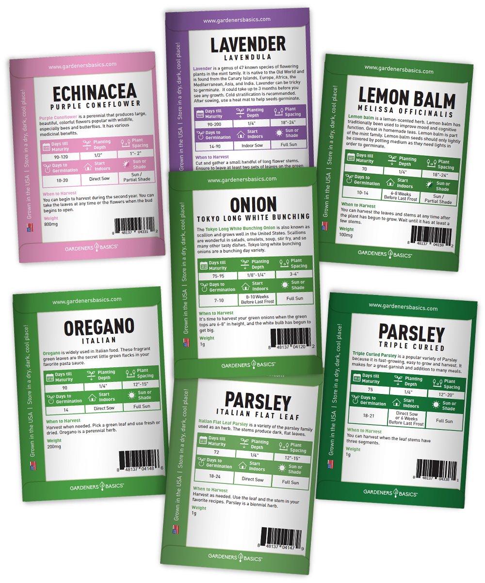 Popular Herb Seeds for Planting | 35 Variety Pack