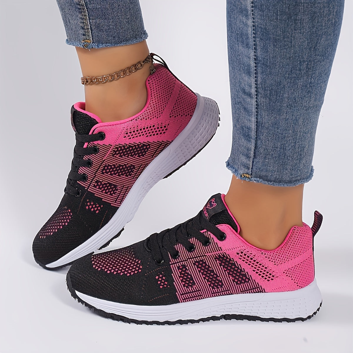 Unisex Ultra-Lightweight Flying Woven Sneakers - Breathable & Comfortable Walking Flats with Non-Slip Platform Sole for Daily Wear & Casual Runs