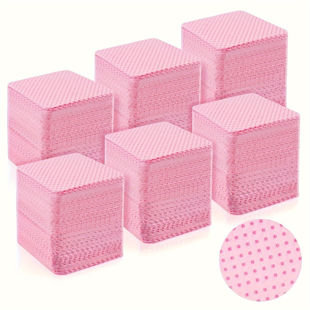 300pcs/600pcs Lint Free Nail Wipes Nail Polish Remover Pads Absorbent Soft Nail Cleaning Wipes Sheet Removal Manicure Tool